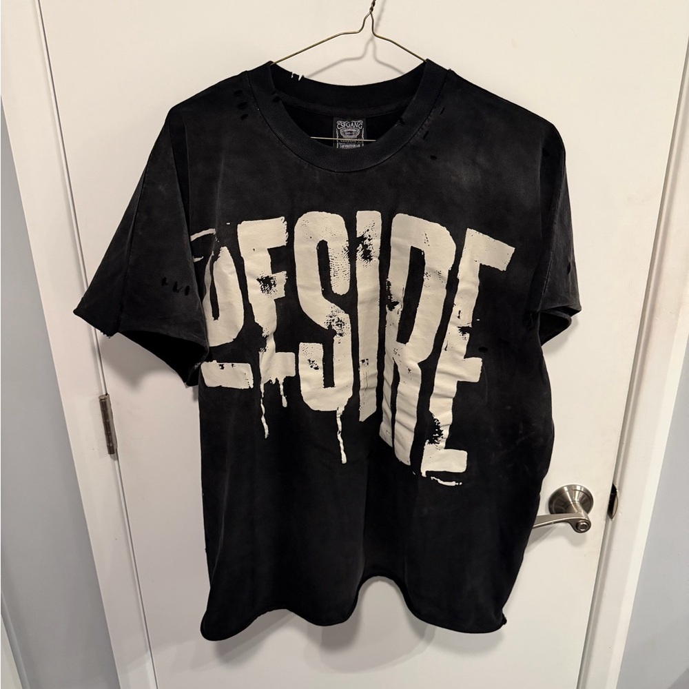 DESIRE distressed cut off t shirt size XL